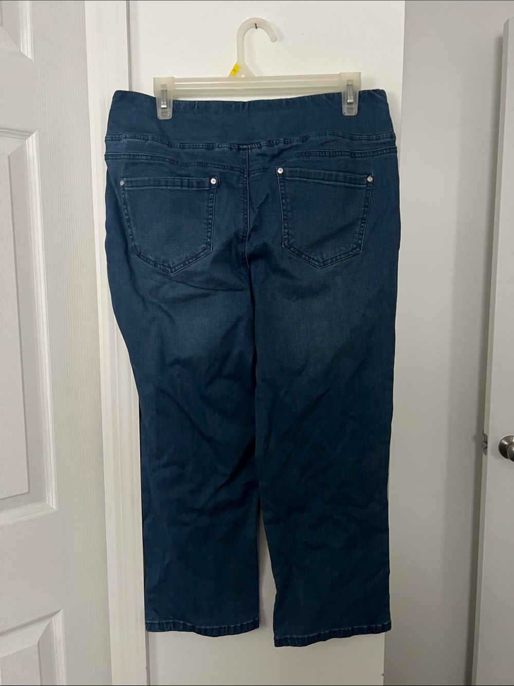 Belle by Kim Gravel Light Blue Straight Leg Jeans with Star Details - Picture 2 of 3